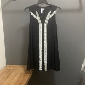 PENDING Black dress with white detail size M